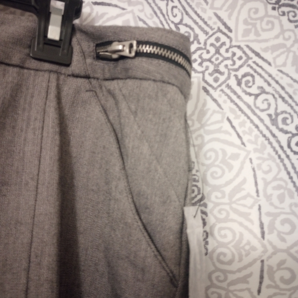 NWTWorthington Grey Slacks Trousers Zipper Waist Detail Dress Pants WomenSize 10 - Picture 7 of 16